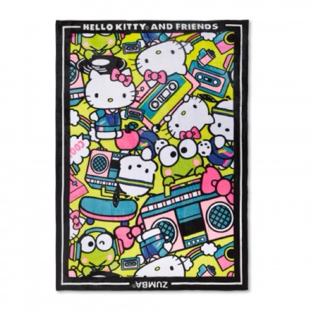 BRAND NEW IN BAG-Hello kitty Beautiful Zumba Blanket- Sold out on Zumba site!